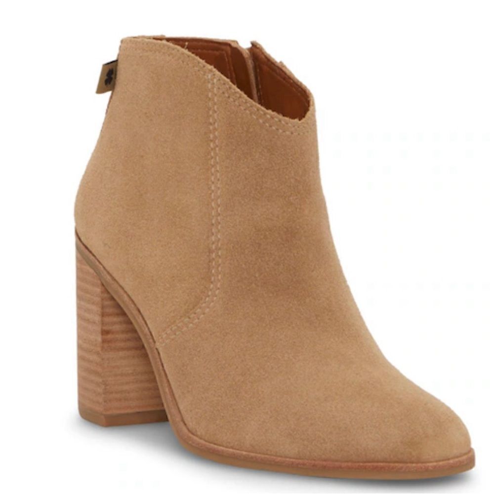 Lucky Brand Pellyon Western Bootie Slate Tan  Size 8.5M